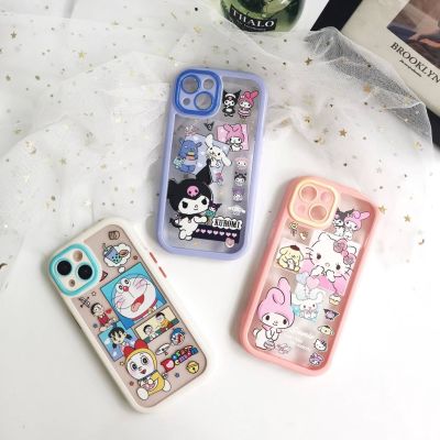 เคสอะคริลิคกล้องขอบนิ่มลายการ์ตูน(พร้อมส่ง)สำหรับรุ่นไอโฟน xr/11/12/12pro/12promax/13/13pro/13promax/14/14pro/14promax/