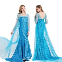 [COD] 2023 split code princess adult costume blue dress stage performance cosplay