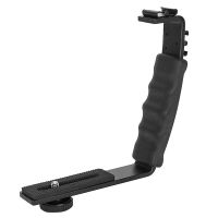 Handle Grip Mount L Type Bracket With Cold Shoe 1/4 Adapter Mic Stand for Zhiyun Smooth Q2 4 DJI OSMO Mobile 3 Gimbal Stabilizer