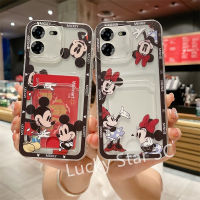 เคสที่ใส่บัตรใหม่สำหรับ Tecno Pova 5 Pro Camon 20 Pro Spark 10 Pro 10C 4G 5G เคส Phone Case ภาพการ์ตูนคลาสสิกเคสโทรศัพท์เป็นคู่การป้องกันการตก TPU ฝาหลังโทรศัพท์