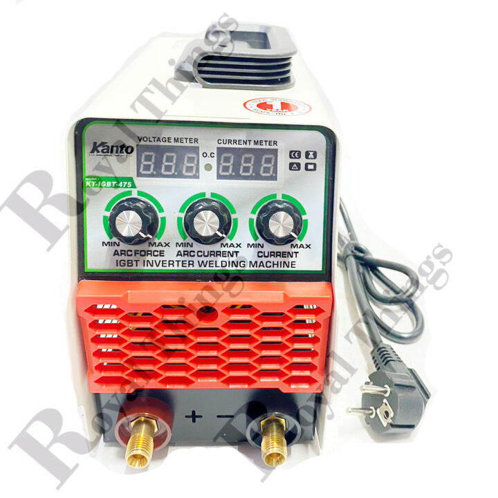 kanto-ตู้เชื่อม-เครื่องเชื่อม-ไฟฟ้า-inverter-อินเวอร์เตอร์-รุ่น-kt-igbt475-มีปุ่ม-arc-force-475-แอมป์-ใช้ลวด-2-6-4-มม-เชื่อมลวดธูปสแตนเลสได้-รับประกัน-1ปี