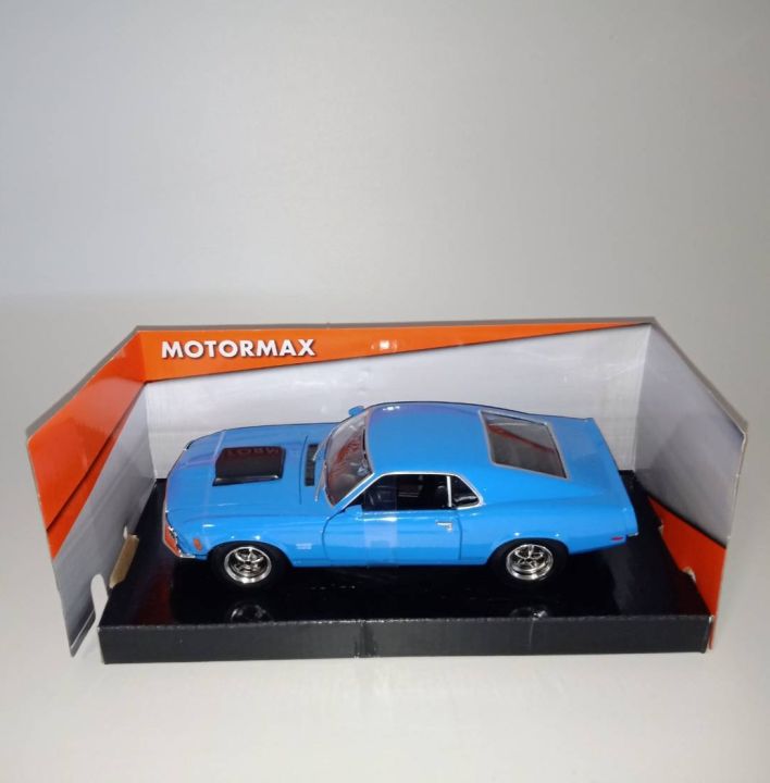 รถโมเดล-motor-max-1970-ford-mustang-boss-429-ประตูรถหน้ารถเปิดได้-1-24