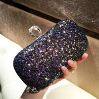 Hot selling New Thick Sequin Dinner Cheongsam Evening Banquet Bridesmaid Ladies Small Handbag Hand Holding Female Glitter