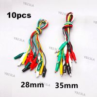 10pcs Colorful Cord Alligator Clip Electronic DIY Electric Double-head Test Power Cable Connection Line Accessories 23TH