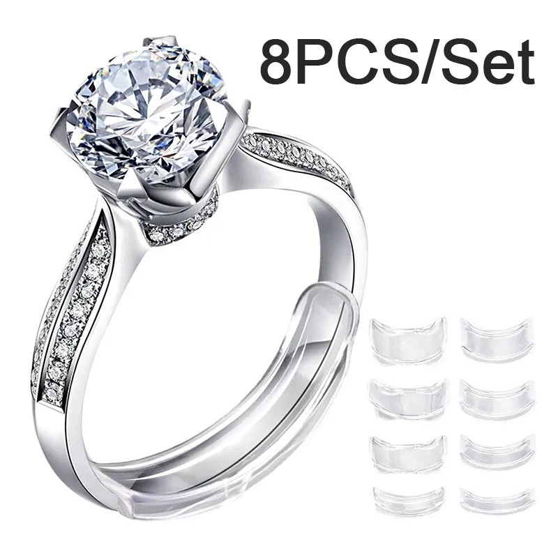 Invisible Ring Size Adjuster 16 Pack 8 Sizes Ring Tightener Guard Reducer  for Loose Rings Women Men, Make Ring Smaller Without Resizing :  Amazon.co.uk: Fashion