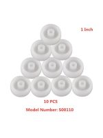 10 Pcs/Lot Casters 1 Inch White Pp Single Wheel Wear-Resistant Nylon Blade Directional Pulley Plastic Furniture Furniture Protectors  Replacement Part