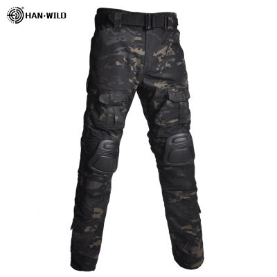 Paintball Clothing T-shirt Outdoor &amp;Pants with Pad Men Military Shooting Uniform Tactical Combat shirt camo Army Uniform