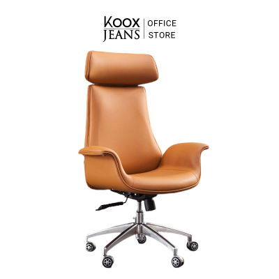 KOOXJEANS Leather office chair [K01A] เก้าอี้ทำงานหนังเก้าอี้ทำงานผู้บริหารเก้าอี้ทำงานคอมพิวเตอร์  Leather Swivel Chair Ergonomic Desk Chair for Home Office