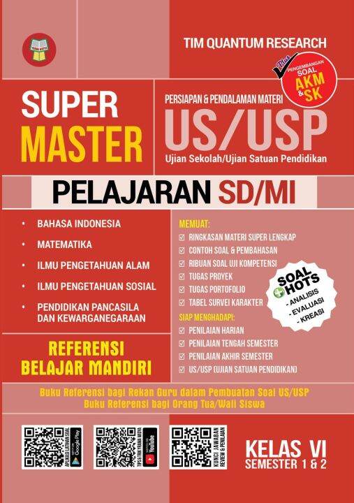 Buku Ringkasan Materi Dan Latihan Soal Super Master Persiapan Dan Pendalaman Materi Us Usp Sd Mi