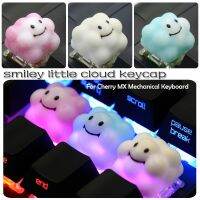 Personality Cute Smiley Little Cloud Resin Keycaps For Cherry Mx Switch RBG Mechanical Keyboard Kawaii Backlight Clouds Keycap