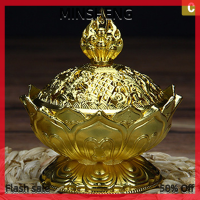 MIH ✨ COD ✨ Lotus Flower incense Burner พระพุทธศาสนาผู้ถือทองเหลือง MINI Sandalwood censer