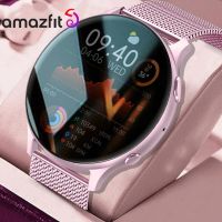 2023 ใหม่ Amazfit Bluetooth Call Smartwatch สําหรับผู้หญิงของขวัญ 1.32－นาฬิกา AMOLED HD สําหรับ Huawei Xiaomi Apple Smart Watch สําหรับผู้ชาย