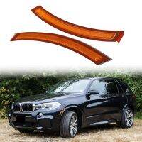 1Pair Amber Front Bumper Reflector Side Marker Warning Lights Fit For-BMW F15 F85 X5 2014-2017