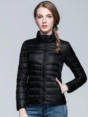 ZZOOI Winter Warm Down Coat With Portable Storage Bag Women Ultra Light Thin 90% White Duck Down Jacket Women Outerwear Down Parka