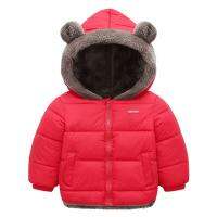 ZZOOI Children Sherpa Cotton Coat Thickened Hooded Down Jacket for Boys Girls