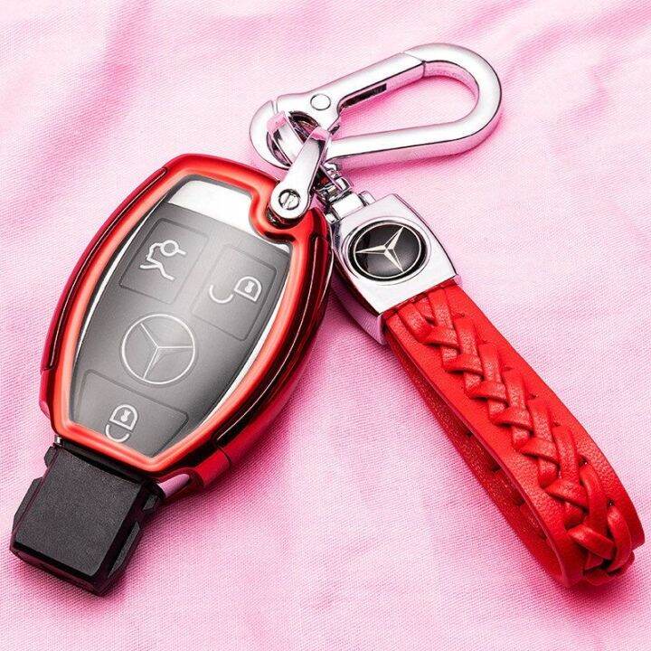 ychic-tpu-pc-benz-key-cover-benz-โลหะผสมจี้พวงกุญแจ-ที่ใส่กุญแจ-แหวนพวงกุญแจ-keyfob-เคสสำหรับ-mercedes-benz-w203-w211-w210-w124-w202-w204-amg-accessories