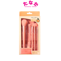 ?N615? NEE CARA Peach 5-Piece Brush Set นีคาร่า ชุดแปรงแต่งหน้า เซ็ตแปรงแต่งหน้า ลูกพีช 5 ชิ้นพร้อมกระเป๋า