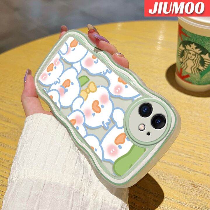 jiumoo-เคสปลอกสำหรับ-samsung-galaxy-a22-4g-a22-5g-ลายการ์ตูนน่ารักรูปเป็ดขอบคลื่นดีไซน์ใหม่เคสโทรศัพท์แบบใสแฟชั่นซิลิโคนนิ่มปกป้องเคสโปร่งใสกันกระแทกสร้างสรรค์เลนส์กล้องถ่ายรูป