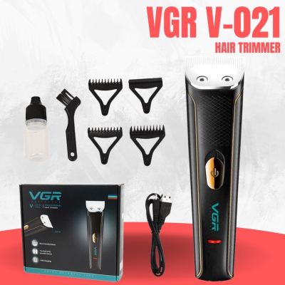 ปัตตาเลี่ยนไร้สาย VGR V-021 Hair Trimmer (สินค้าพร้อมส่ง) FTEE78 ปัตตาเลี่ยนตัดผมไร้สาย ปัตตาเลื่ยนตัดผมแบบไร้สาย กันขอบ แต่งลาย สำหรับช่างมืออาชีพ