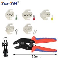 （QIQI tool）  SN X Quick Replaceme Of Jaw Crimping Pliers For2.8 4.8 6.3 Plug Insulation Tube Terminal Tools (ขากรรไกรกว้าง4มม./คีม190มม.)