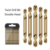 1.0-5.5mm Double /Single Head Cobalt Coated Twist Drill Bit Set  HSS M35 Round Handle Drill Bit for Metal Hole Cutter Tools Drills Drivers