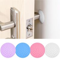 Rubber Wall Protector Self Adhesive Round Silicone Door Handle Bumper Anti-slip Sticker Door Buffer Crash Pad Door Handle Stop