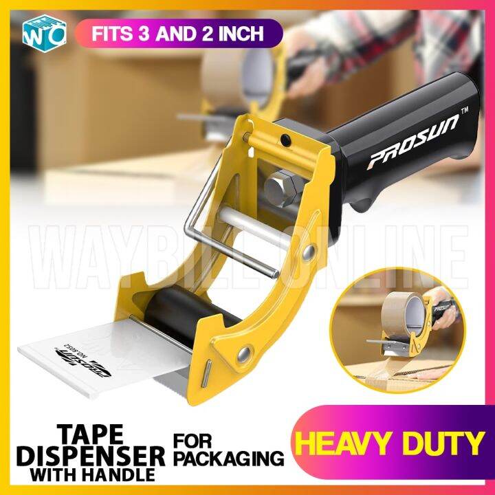 【READY STOCK】 ♟Packing Tape Dispenser with Handle Heavy Duty Portable