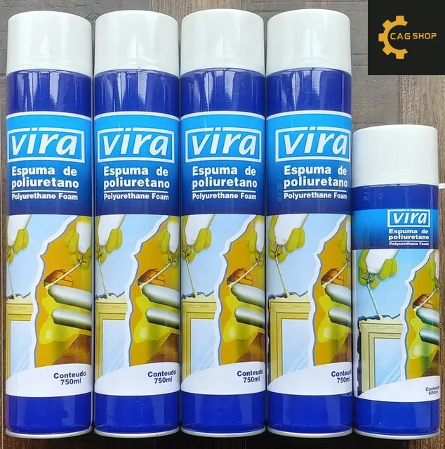 CAG Shop Vira Polyurethane Foam PU Foam Spray (750ml) Fills Cracks And ...