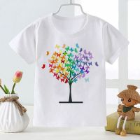 Cute Girls T-shirt Magic Treetop Baby Kids T-shirt Cartoon Apparel Short Sleeve T-shirt Summer Casual Wear Lovely