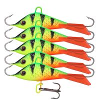 5pcs Winter Ice Jig Fake Fishing Lures Set Metal Artificial Bait Wobbler For Trolling Carp Pike Vib Balancer 3d Perch Swimbait