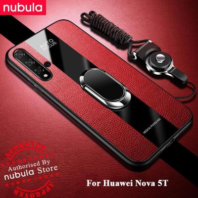 NUBULA สำหรับ Huawei Nova 5T (6.26) ปลอกเคสหุ้มทำด้วยหนังกันกระแทกฝาครอบซิลิโคนสำหรับ Huawei Nova 5T