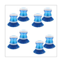 Dish Brush Brushes with Soap Dispenser for Dishes Pot Pan Kitchen Sink Scrubbing Cleaning Washing Cleaner Holder Blue