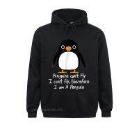 Divertido pingüino Anime Sudadera con capucha bien no puedo volar amor Punk divertido hombre del Día del Trabajo sudaderas con capucha jersey de Anime Kawaii nuevo