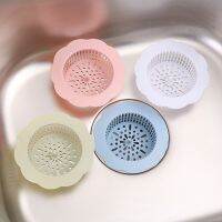 Sink Drain Strainer Hair Catchers Bathtub Floor Filter Flower Shape with Cylindrical Handle Hole Filter for Bathroom / Kitchen Traps Drains