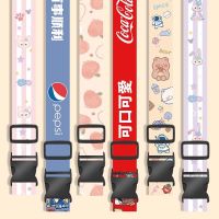 [Fast delivery] Luggage Strap Checked Reinforcement Belt Suitcase Cross Fixed Strap Cartoon Word Protection Elastic Buckle