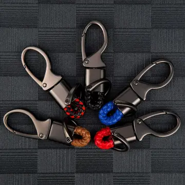 Carabiner Key Chain Clip Snap Hook Keyring Split Ring Fob U / D Horseshoe  Buckle