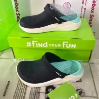 crocs literide mint green