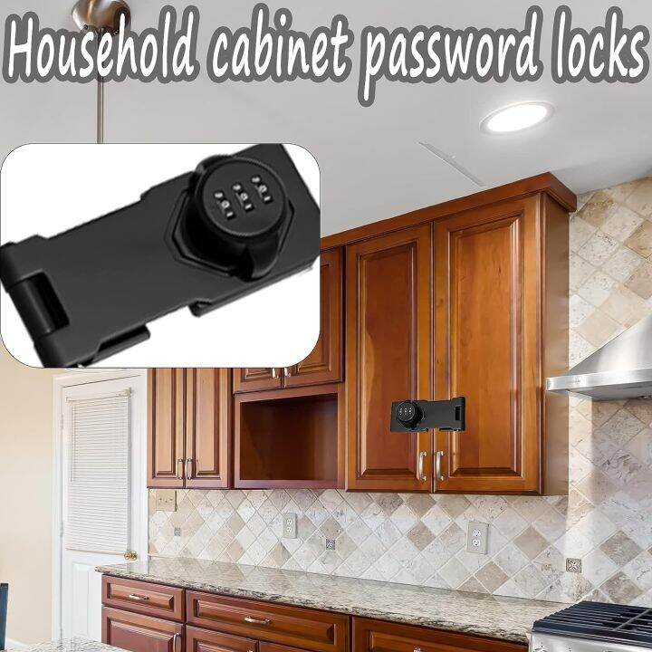 AKAPE Household Password Hasp Locks Combination