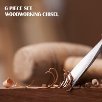 6pcs Manual Wood Carving Hand Chisel Tool Set Carpenters Woodworking Carving Cutter DIY Hand Tools