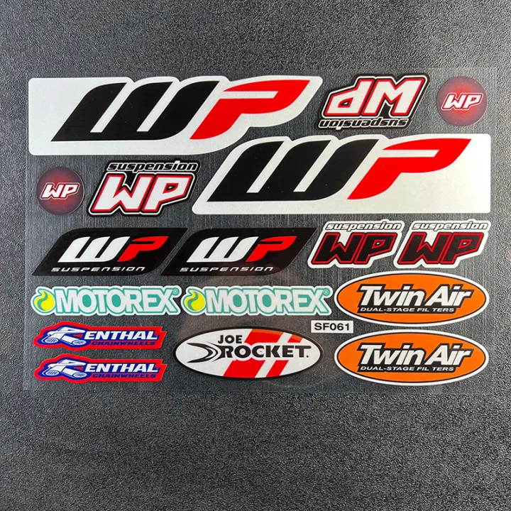 1set Reflective Motorcycle Waterproof Sticker For Wp 