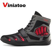 New Breathable Boxing Shoes Men Light Weight Boxing Boots Women Anti Slip Flighting Sneakers Big Size 46 Wrestling Shoes