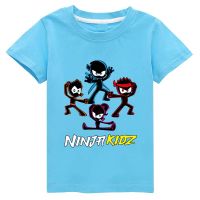 SPY Ninjas เสื้อยืดแขนสั้นสำหรับเด็กผู้ชายและเด็กผู้หญิง,เสื้อคอกลมลายการ์ตูนผ้าคอตตอนเสื้อผ้าลำลองสำหรับฤดูร้อน36003