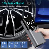 150PSI Car Air Compressor 4000mAh Electric Wireless Portable Tire Inflator Pump for Motorcycle Bicycle Boat AUTO Tyre Balls Air Compressors  Inflators