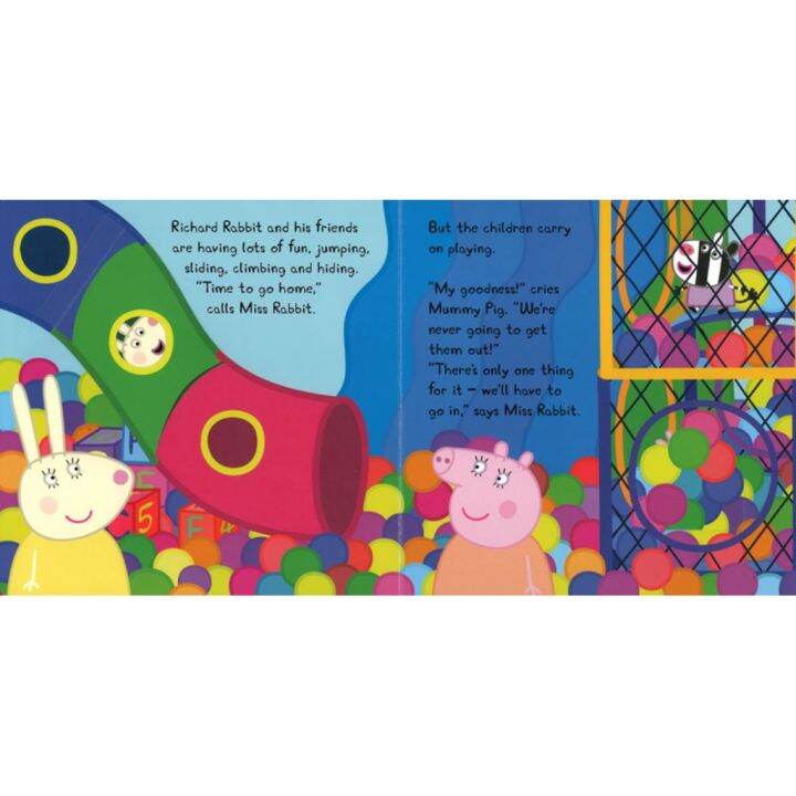 those-who-dont-believe-in-magic-will-never-find-it-หนังสือนิทานภาษาอังกฤษ-peppa-loves-soft-play-lift-the-flap-board-book