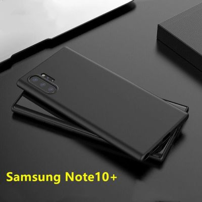ส่งจากไทย Case Samsung Galaxy Note 10+ เคสซัมซุง Note10PLUS  เคสซีลีโคน ดำ เคสนิ่ม  เคสมือถือ  เคสกันกระแทก เคสโทรศัพท์