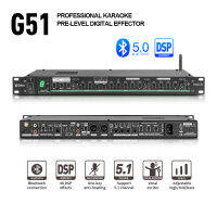 ตัวควบคุมโปรเซสเซอร์ Preamplifier เสียง G51พร้อม Vocal Exciter Bluetooth 48DSP Anti-Howling สำหรับการแสดงบนเวทีคาราโอเกะ Party