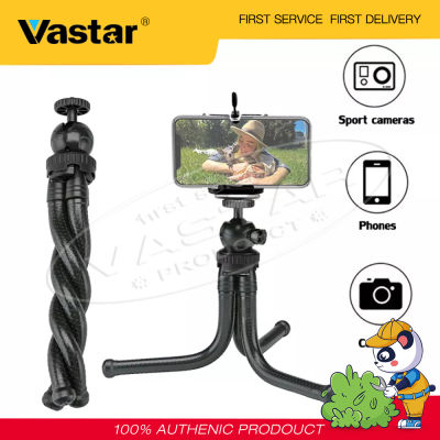 Vastar ขาตั้งกล้อง Gorilla Pod ที่มีความยืดหยุ่นสำหรับกล้องและสมาร์ทโฟน (สีดำ)