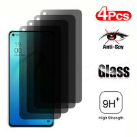 4PCS Anti Spy กระจกป้องกันสำหรับ OPPO Reno 7 4G 7Z Pro 5G 8 8 Pro ตัวป้องกันหน้าจอความเป็นส่วนตัวสำหรับ OPPO Reno 8 7 5 PRO 5 Lite 6 5G-fi9o