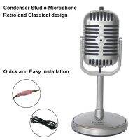 《Miss you electronic》 MicrophoneMICFE19คอห่านสตูดิโอ DesignRetroLaptop คลาสสิกใหม่Microphone Accessories