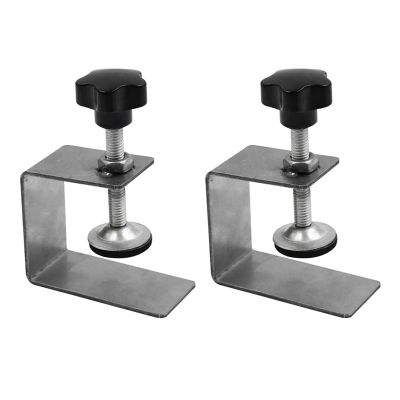 2Pcs Smooth Woodworking Drawer Front Installation Clamp Hardware Jig Accessories Stainless Steel
